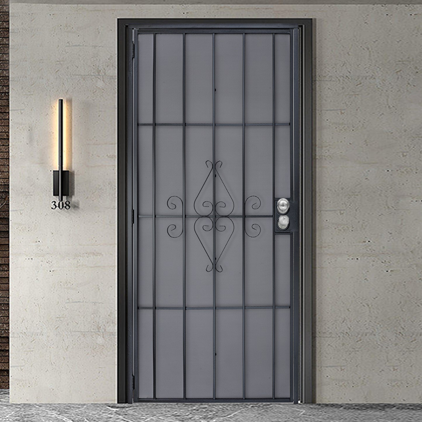 Security Screen Door #A6711 (Will not ship)