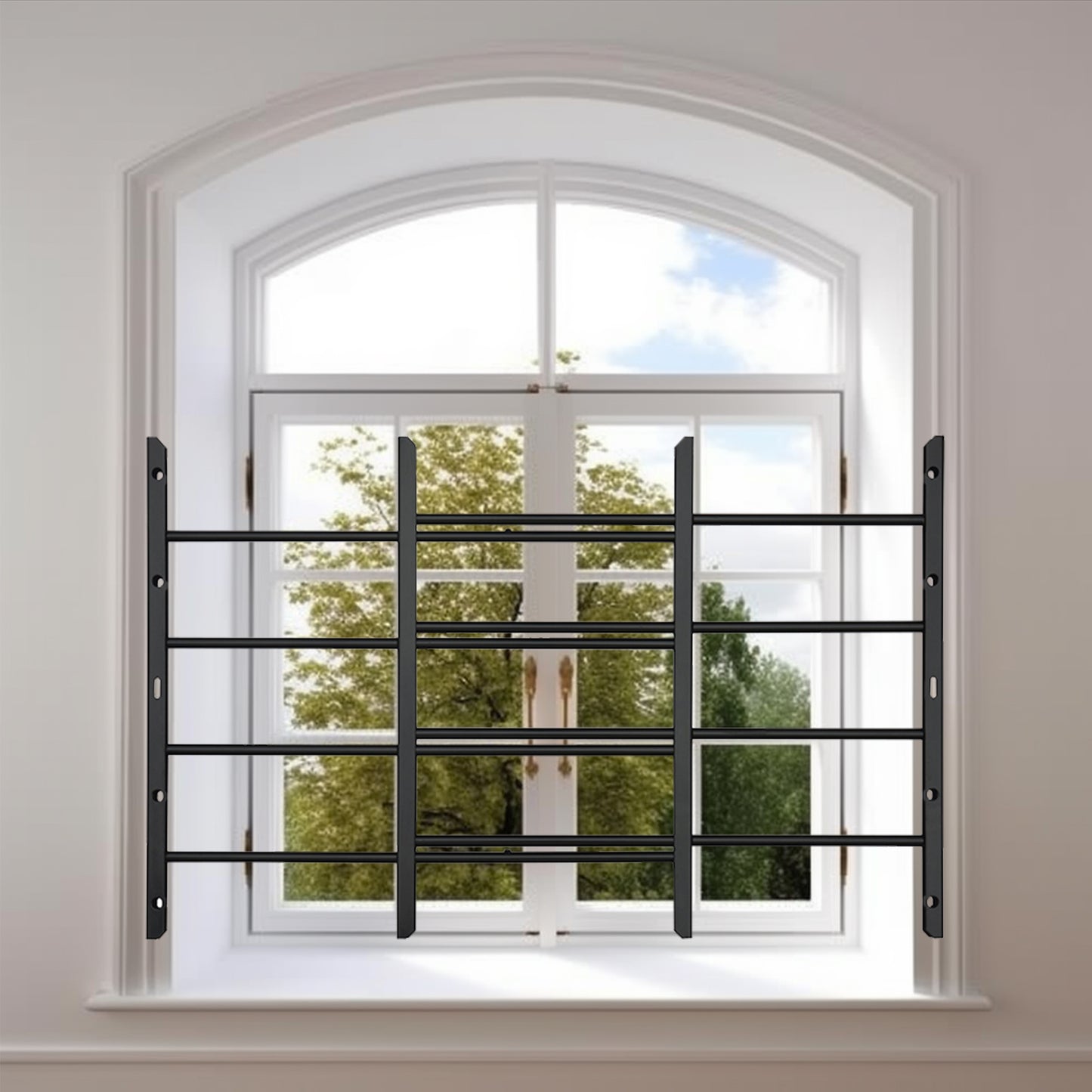 Hinged 4-Bar Window Guard