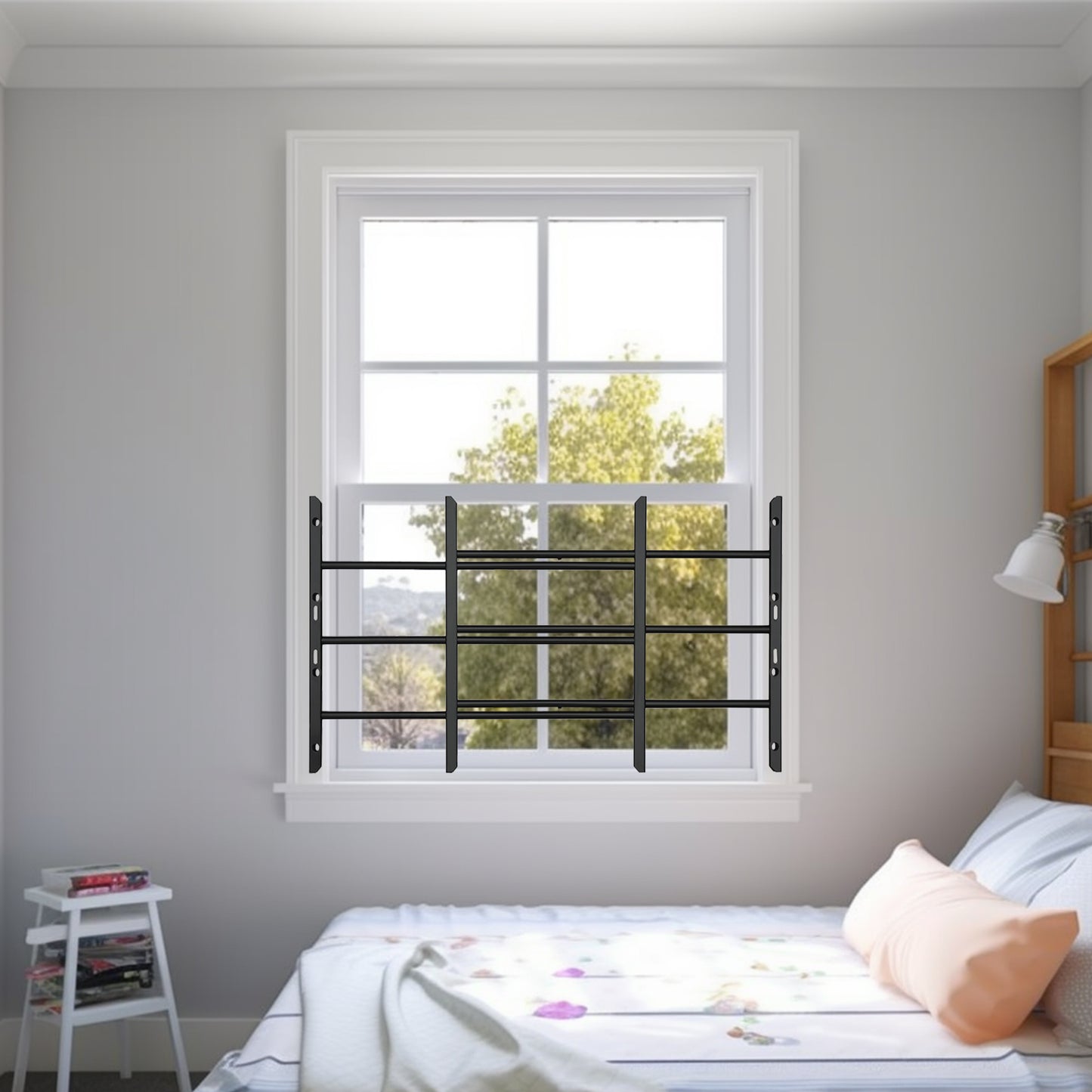 Hinged 3-Bar Window Guard