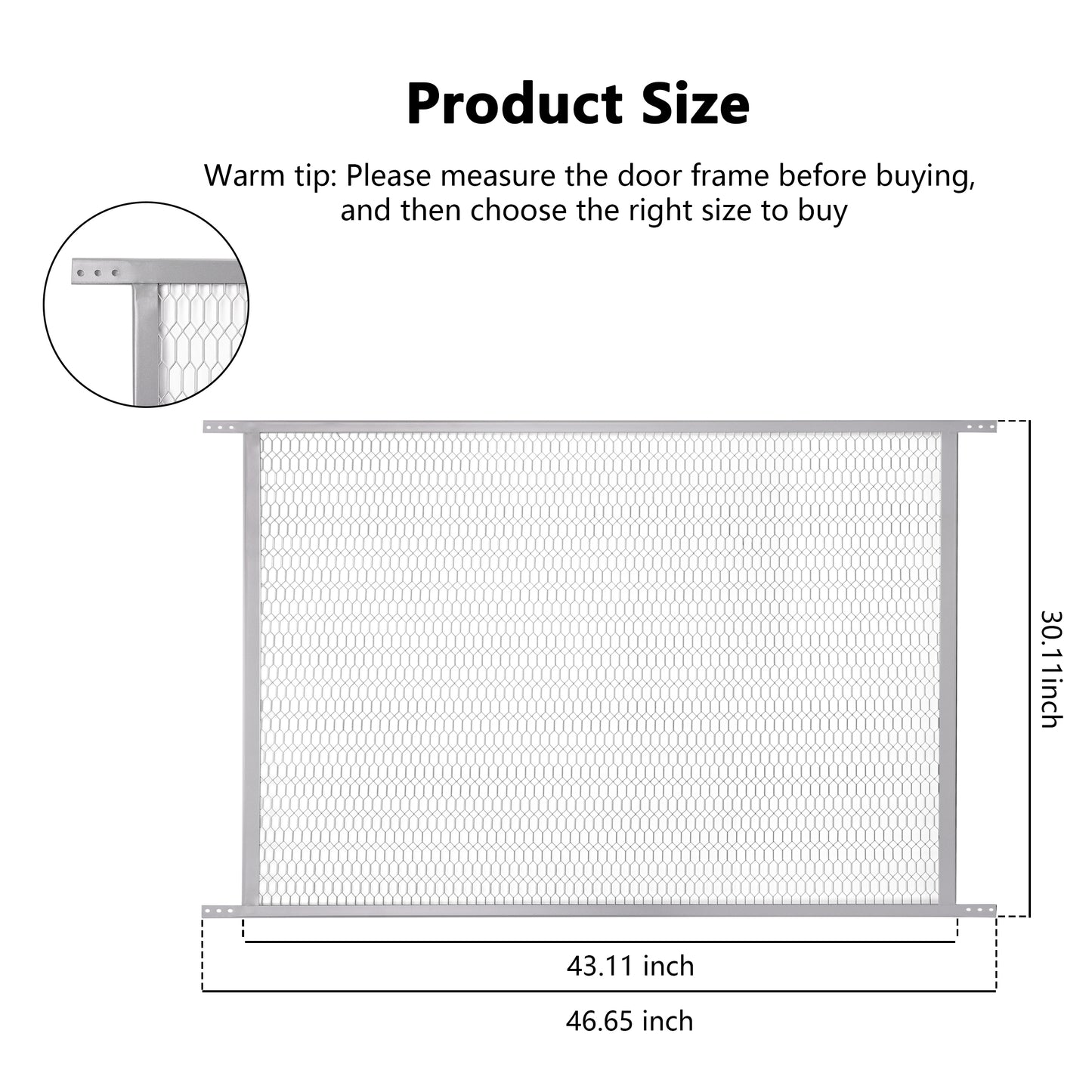 Steel Pet Grille 48 Inch