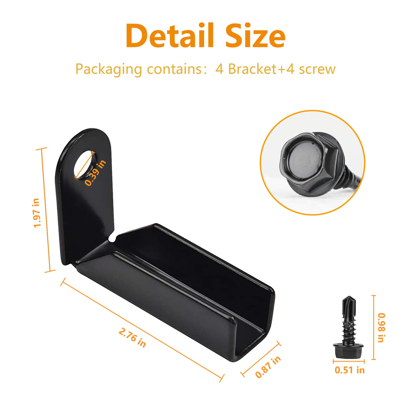 1 inch Fence Mounting Bracket