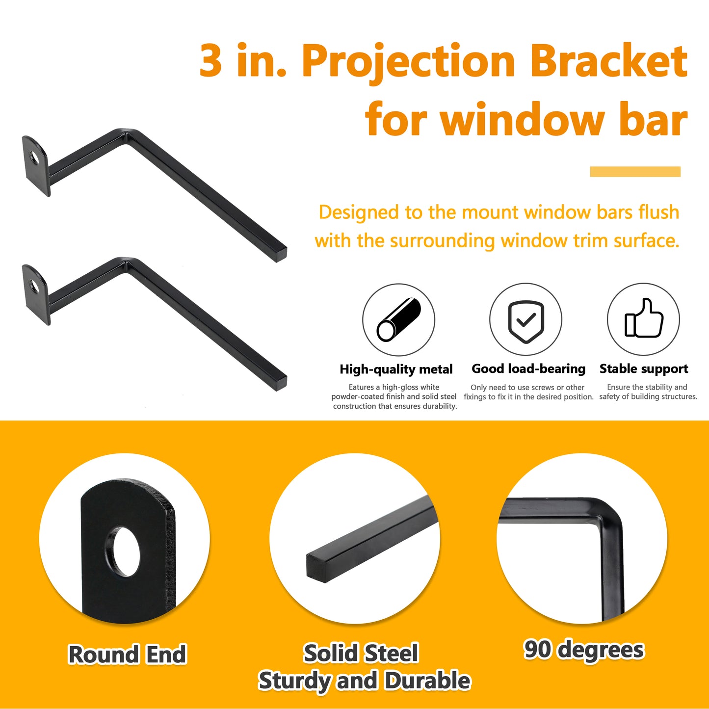 3 in. Projection Brackets (4-Pack)