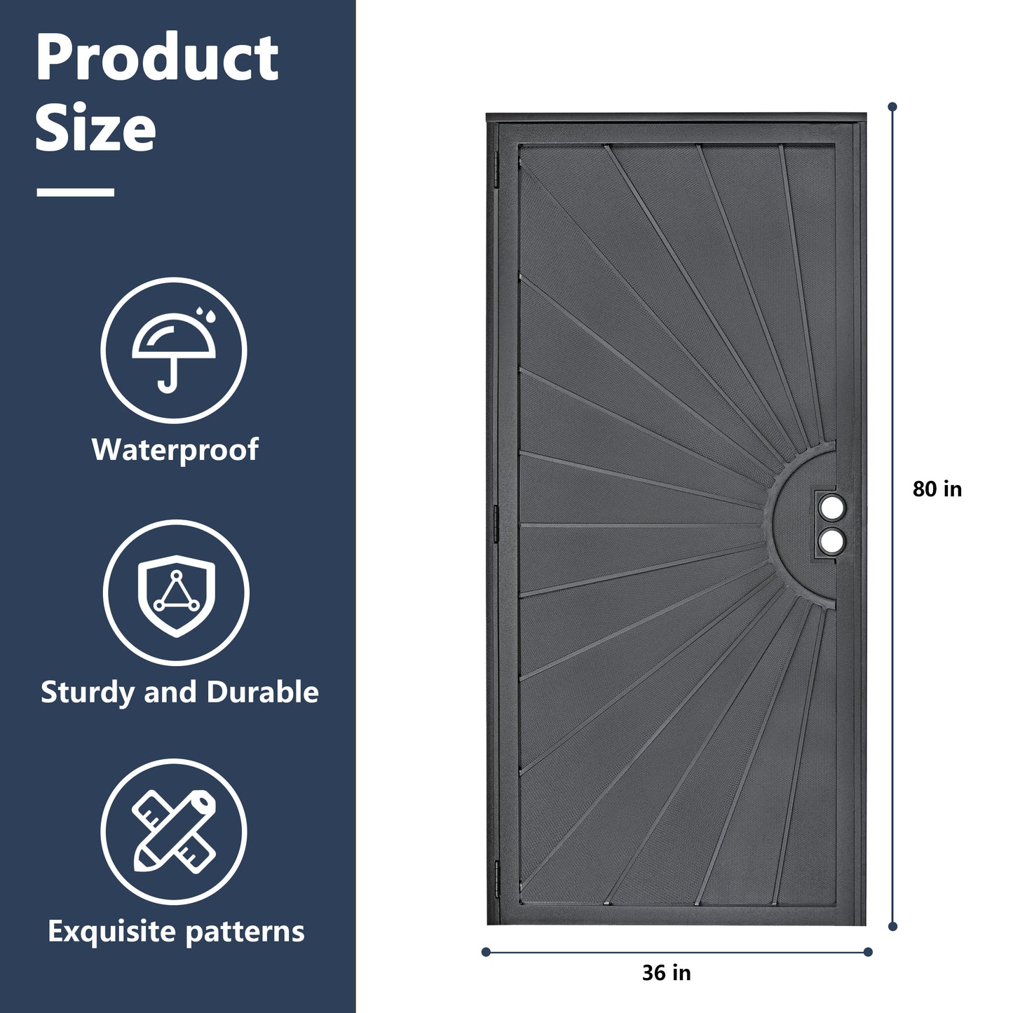Security Screen Door #A6811 (Will not ship)