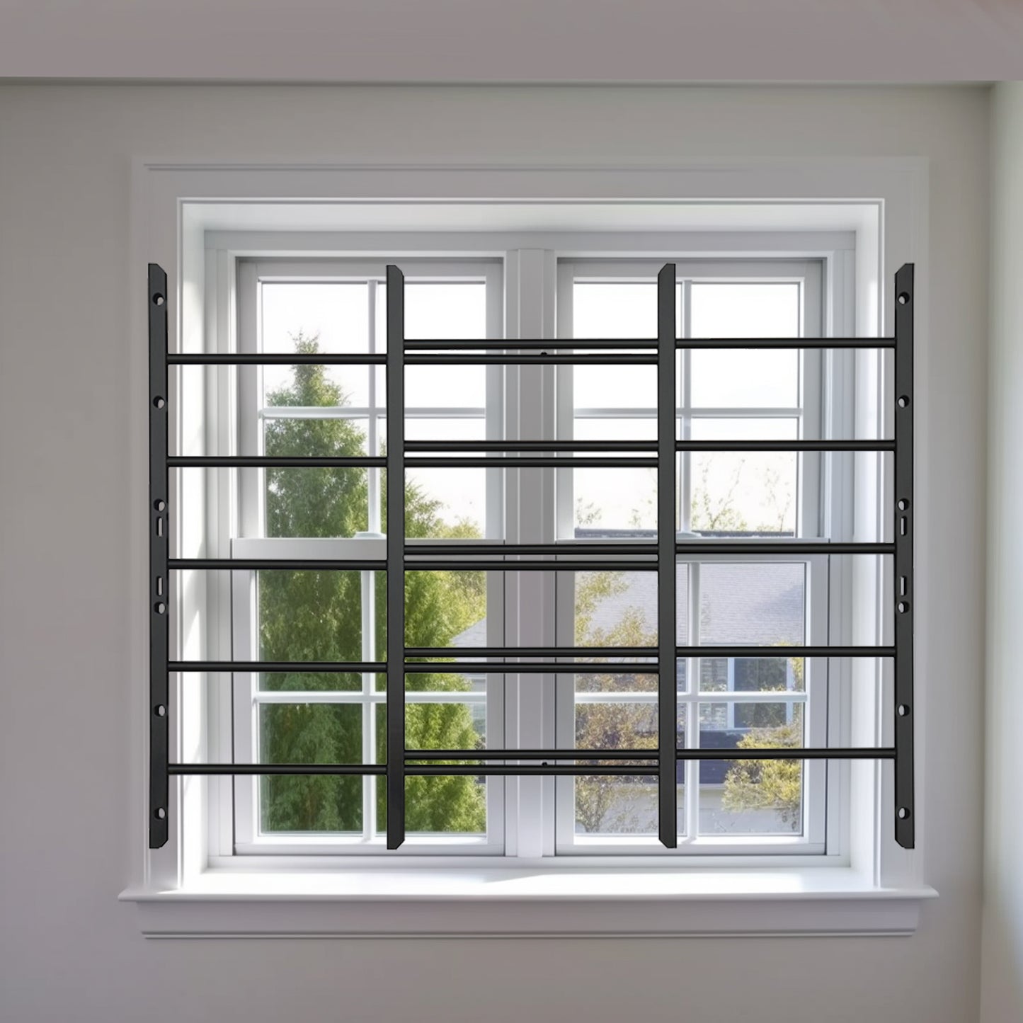 Hinged 5-Bar Window Guard