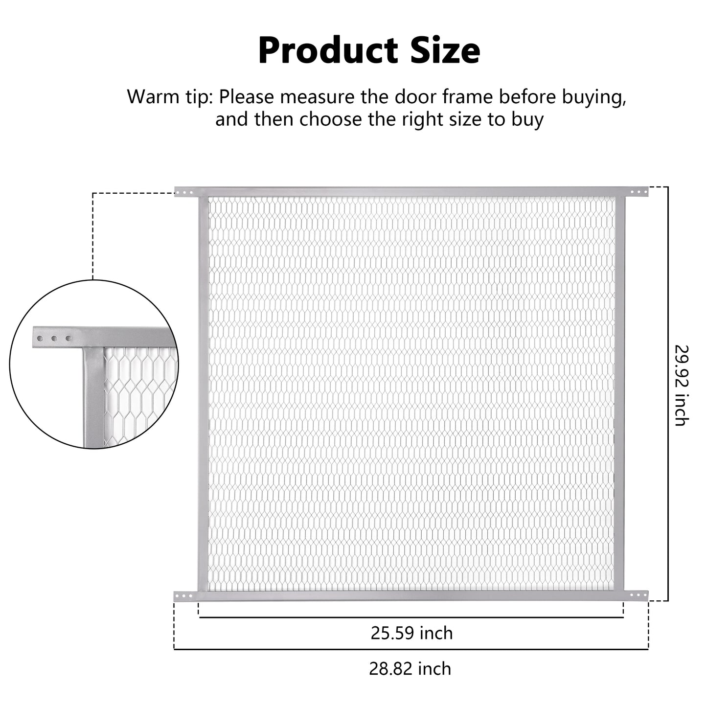 Steel Pet Grille 30 Inch