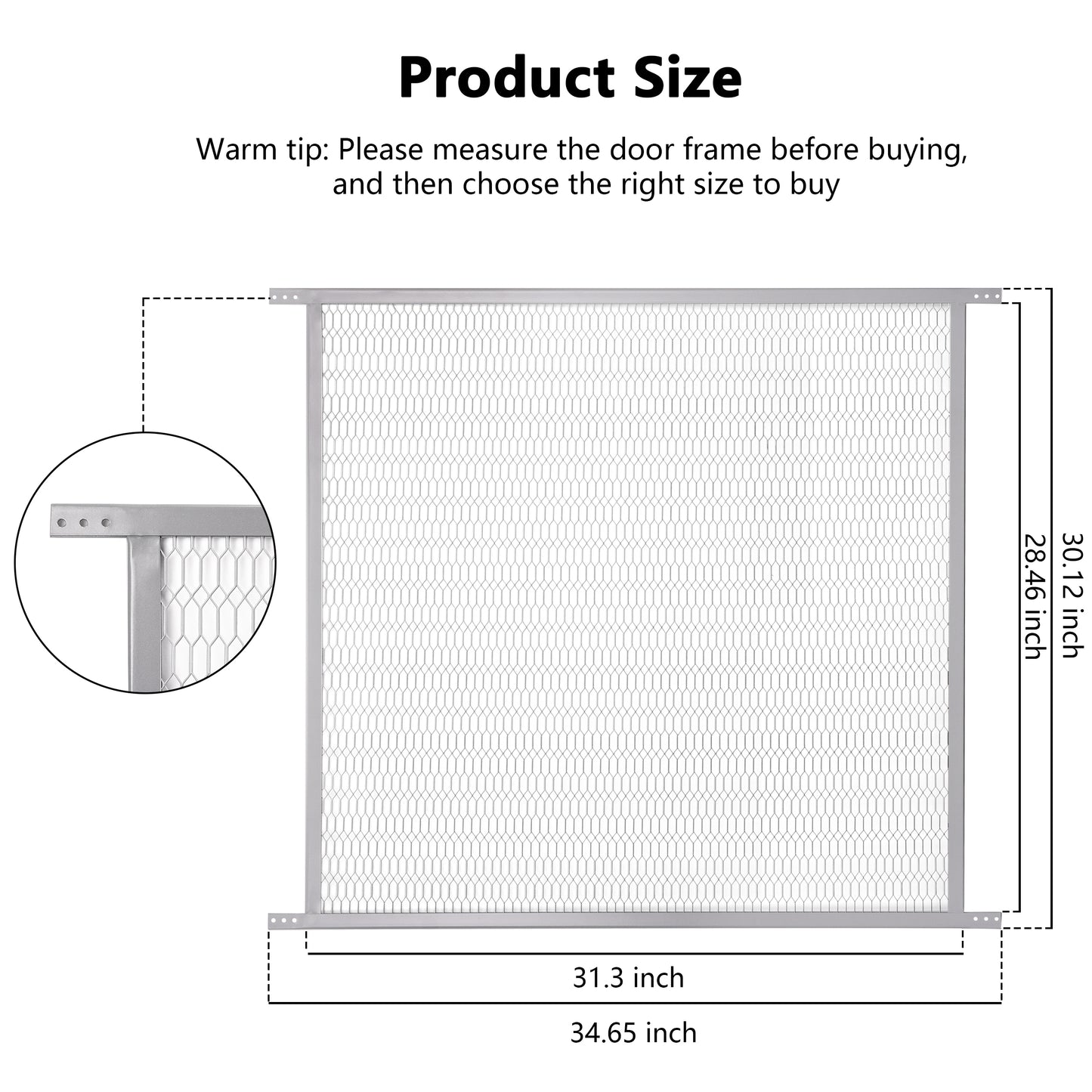 Steel Pet Grille 36 Inch