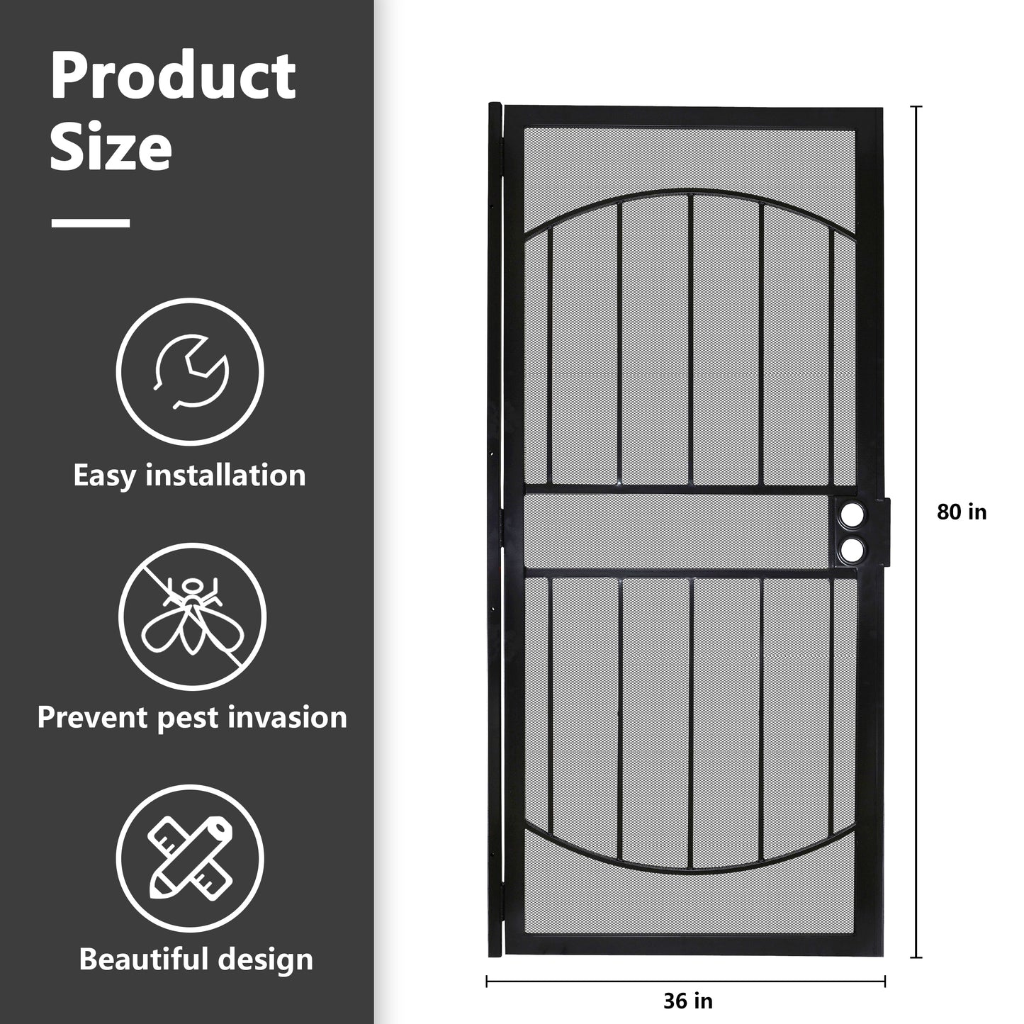 Security Screen Door #A6799 (Will not ship)