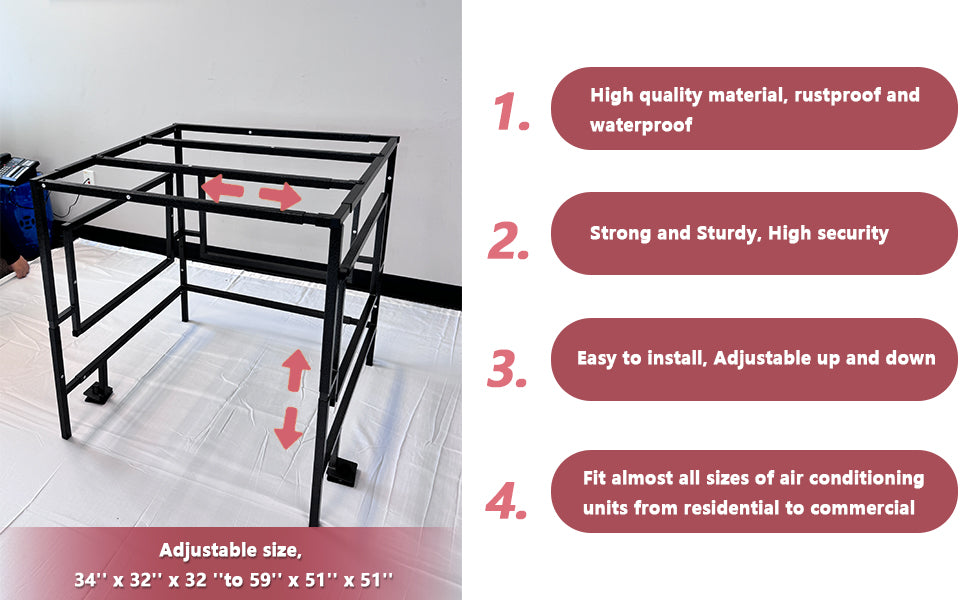 AC Guard Adjustable Security Cage Air Conditioner Cage