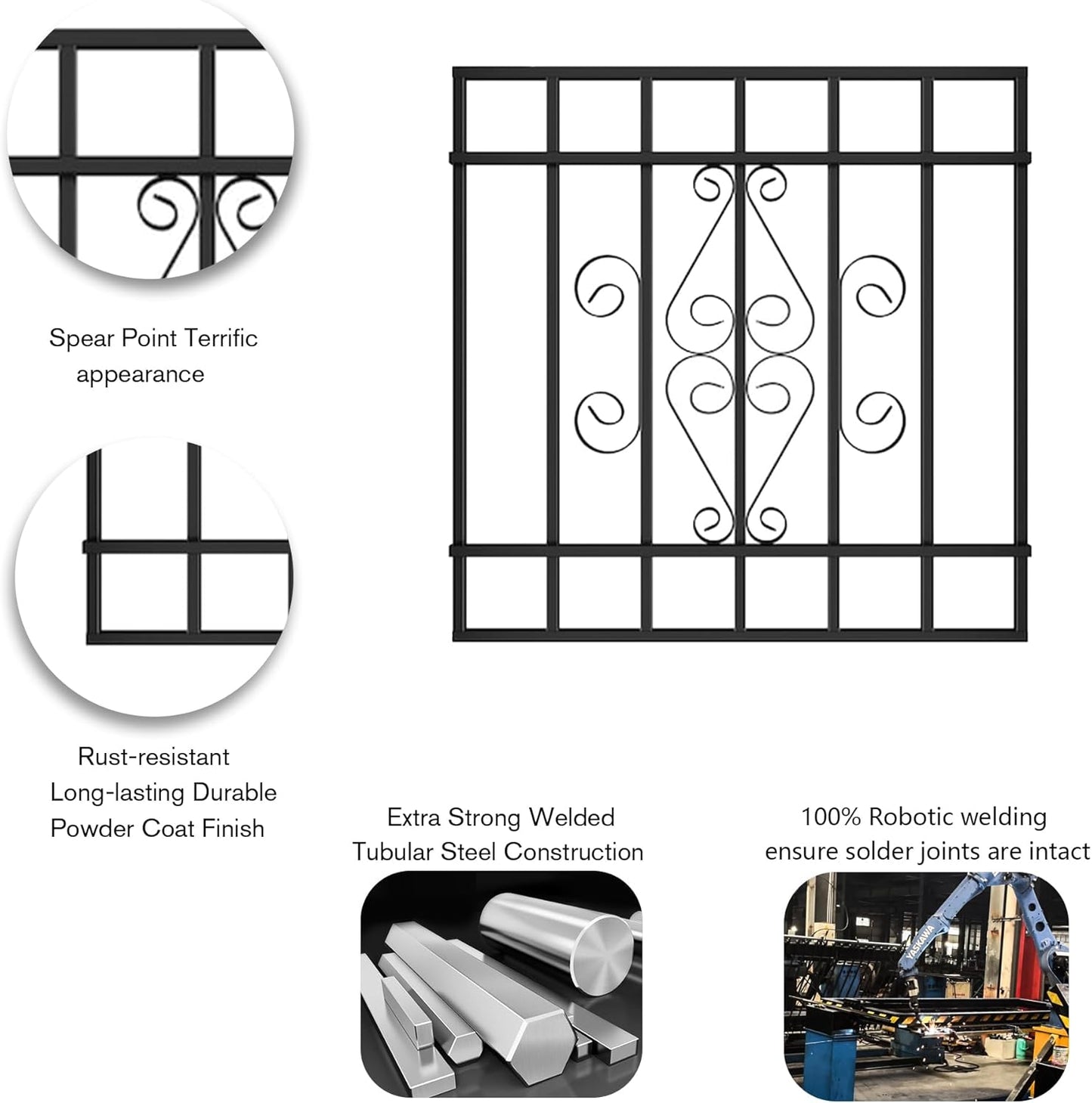 Magnum Heavy-Duty Window Bars Safety Guards