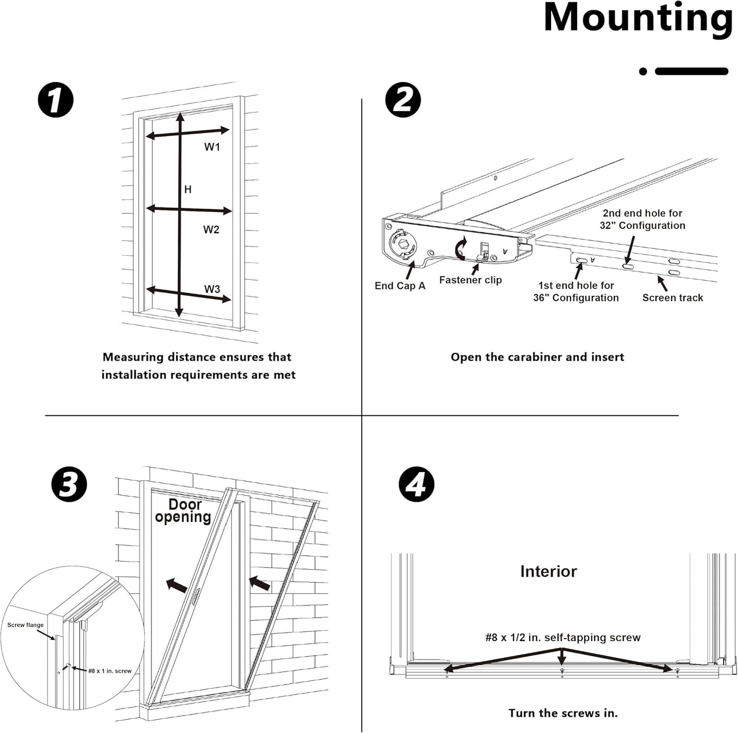 Retractable Screen Door Retractable Screen Doors for Single Door (36 X 80)