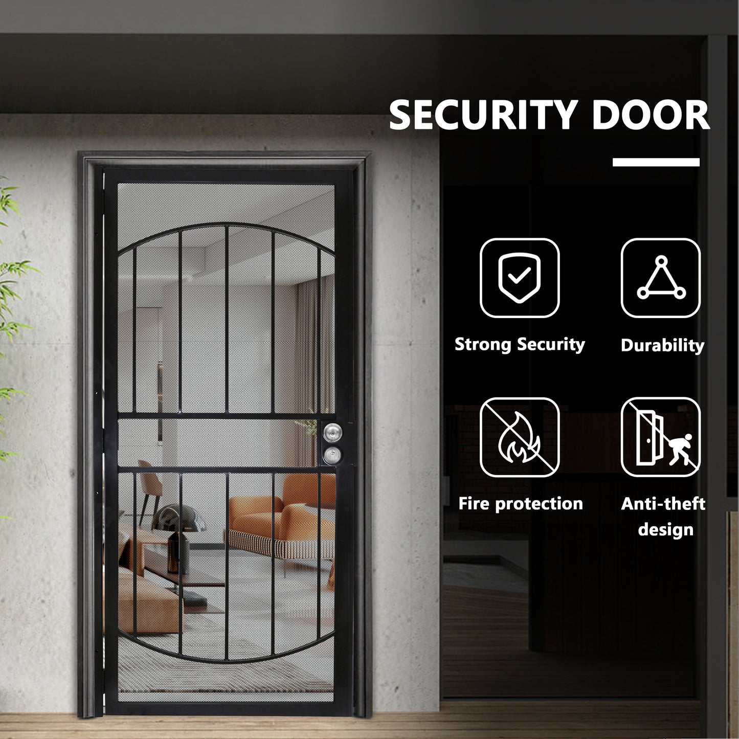 Security Screen Door #A6799 (Will not ship)