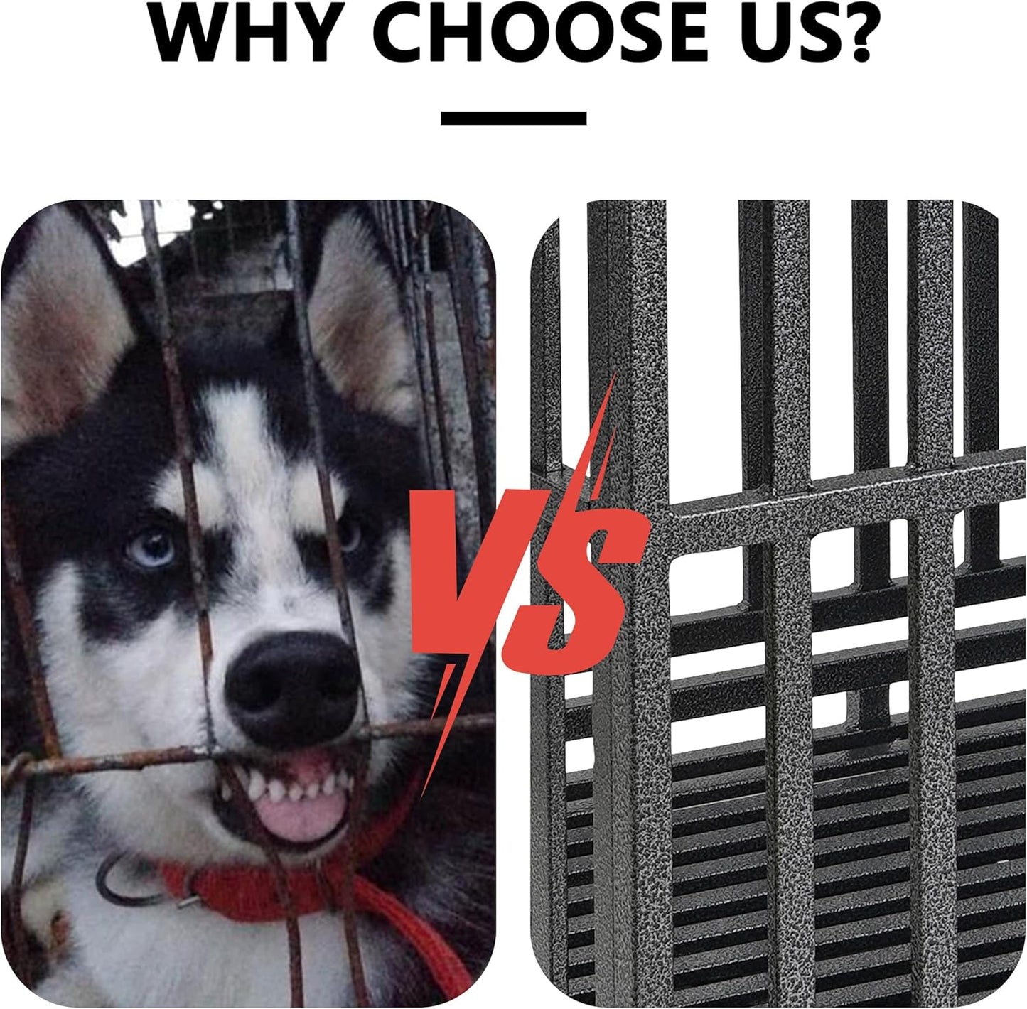 Heavy Duty 42 Inch Dog Pet Crate Cage Kennel with Wheels