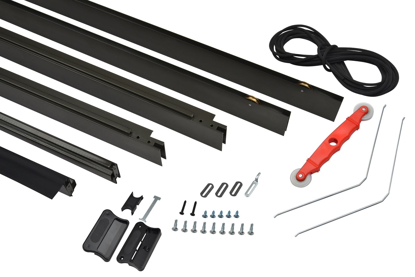 K.D. Heavy Duty Galv. Steel Sliding Patio Screen Door Kit - 1-7/8" Frame
